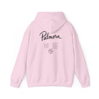 Palmora Palm Trees Hoodie — Minimal Coastal Graphic Pullover