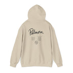 Palmora Palm Trees Hoodie — Minimal Coastal Graphic Pullover