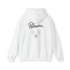 Palmora Palm Trees Hoodie — Minimal Coastal Graphic Pullover