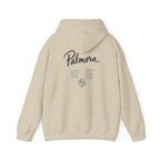 Palmora Palm Trees Hoodie — Minimal Coastal Graphic Pullover