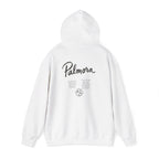 Palmora Palm Trees Hoodie — Minimal Coastal Graphic Pullover