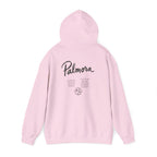 Palmora Palm Trees Hoodie — Minimal Coastal Graphic Pullover