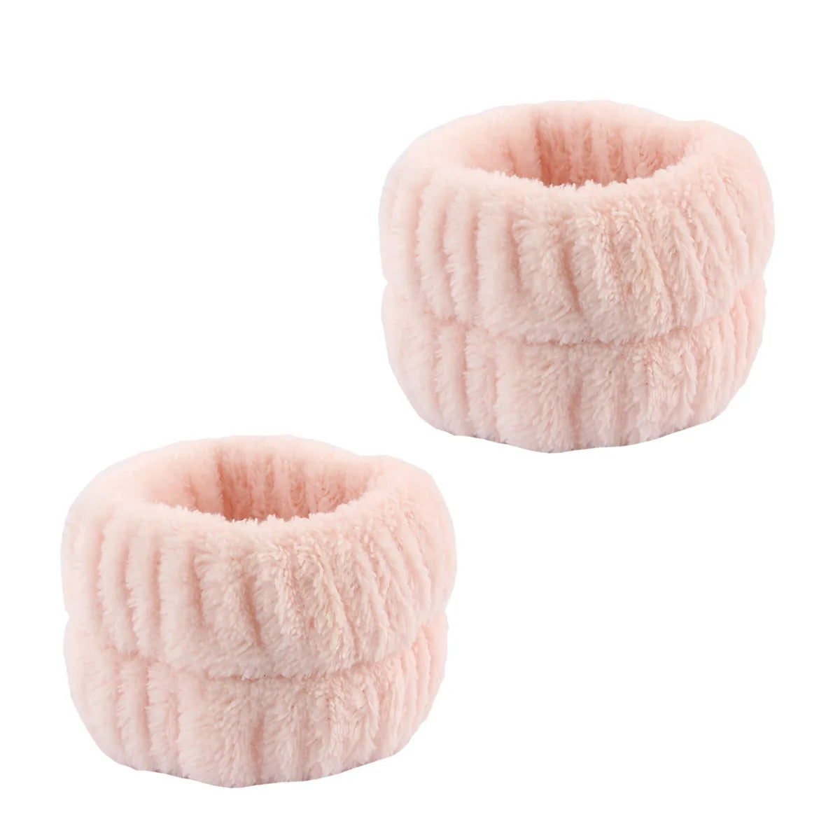 Wash Face Headbands For Women Coral Fleece Hair Bands Cuff Waterproof Bands Absorbent Wristbands Head Band Hair Accessories Set