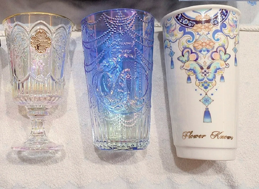 Flower Knows Moonlight Mermaid Cup Exquisite Relief Water Cup