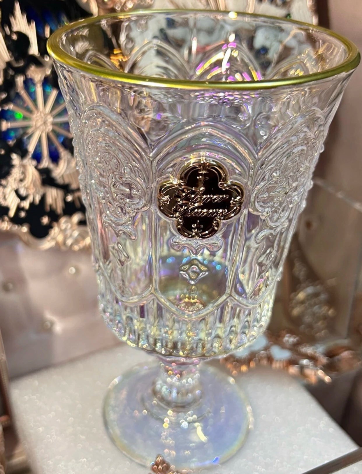 Flower Knows Moonlight Mermaid Cup Exquisite Relief Water Cup
