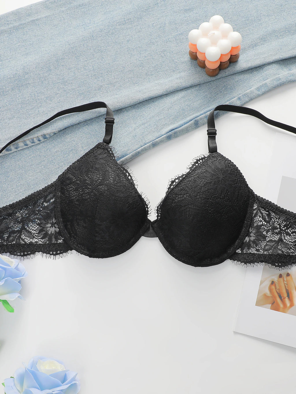 High Quality Simple And Sexy Lace Women's Push Up Two-piece Bra And Underwear A3107