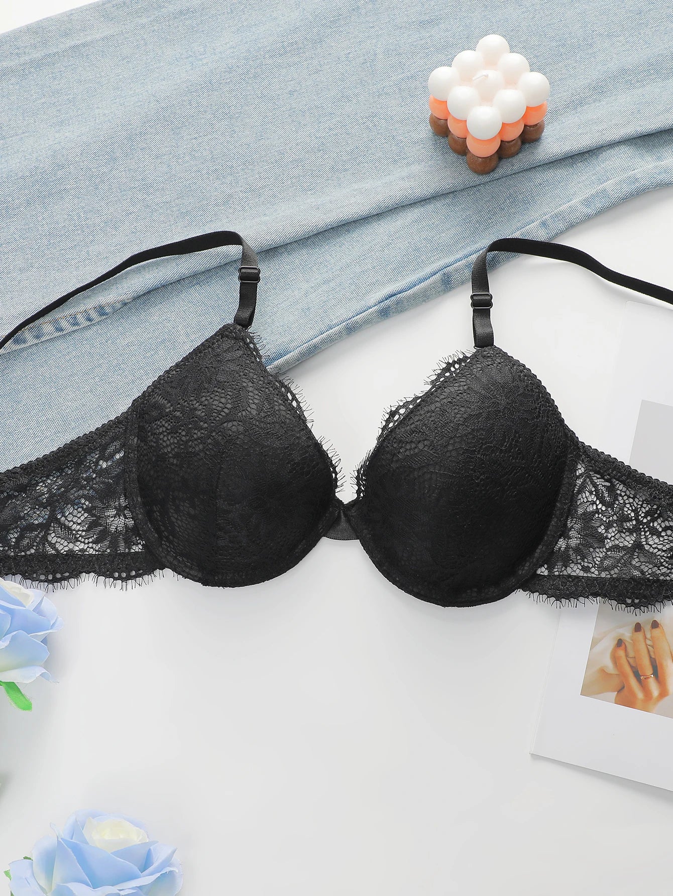 High Quality Simple And Sexy Lace Women's Push Up Two-piece Bra And Underwear A3107