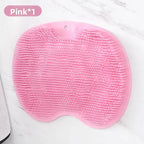 Shower Massage Anti-Slip Mat – Dual Use for Back Scrubbing & Foot Care, Soft Bristles, Strong Adsorption Suction Cups