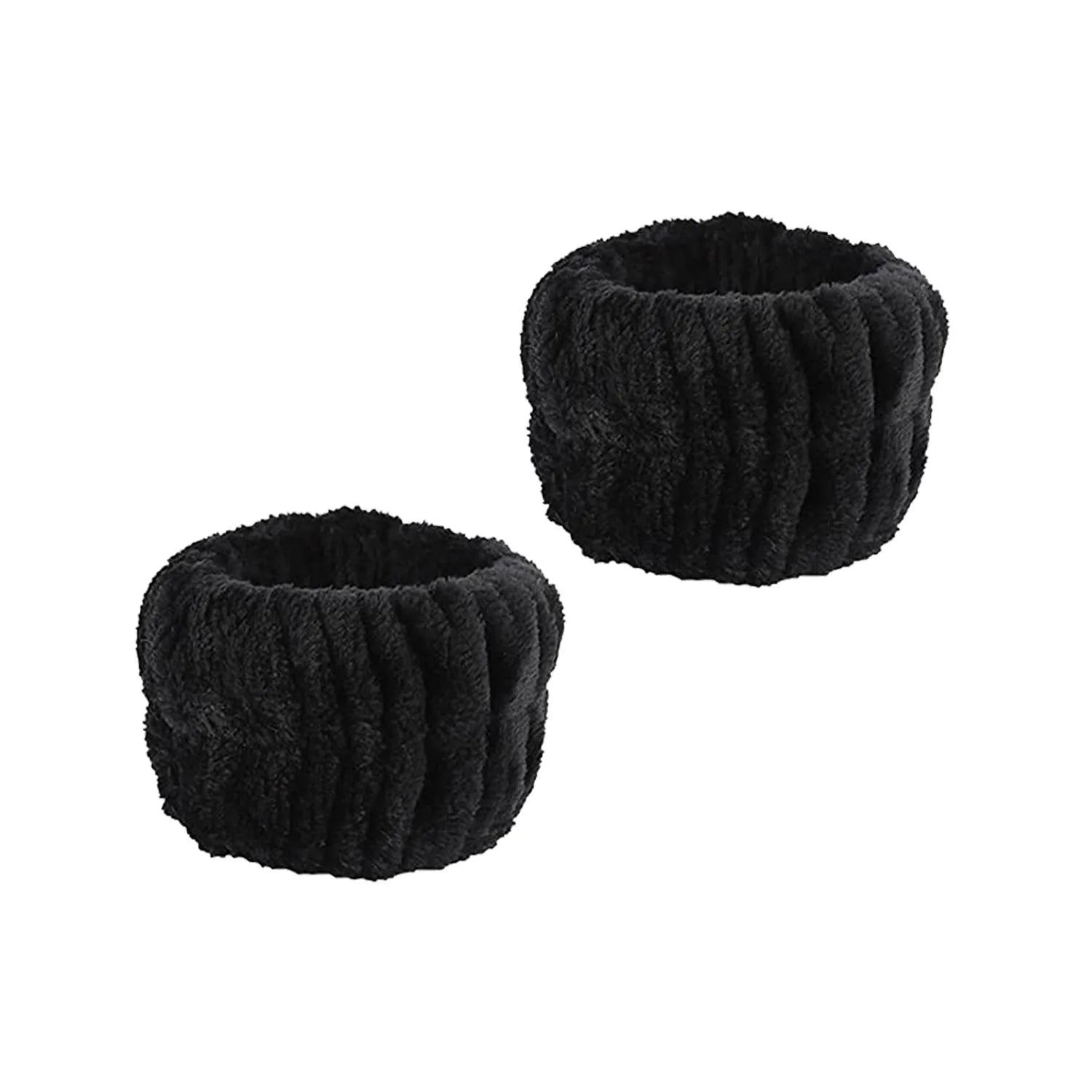 Wash Face Headbands For Women Coral Fleece Hair Bands Cuff Waterproof Bands Absorbent Wristbands Head Band Hair Accessories Set