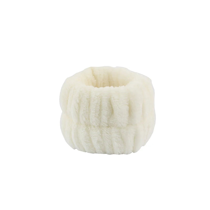 Wash Face Headbands For Women Coral Fleece Hair Bands Cuff Waterproof Bands Absorbent Wristbands Head Band Hair Accessories Set
