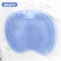 Shower Massage Anti-Slip Mat – Dual Use for Back Scrubbing & Foot Care, Soft Bristles, Strong Adsorption Suction Cups