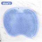 Shower Massage Anti-Slip Mat – Dual Use for Back Scrubbing & Foot Care, Soft Bristles, Strong Adsorption Suction Cups