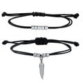 Casual Handmade Braided String Rope Chain Anklets for Men,Stylish Feather Beads Charm Ankle Bracelet,Beach Barefoot Gift Jewelry